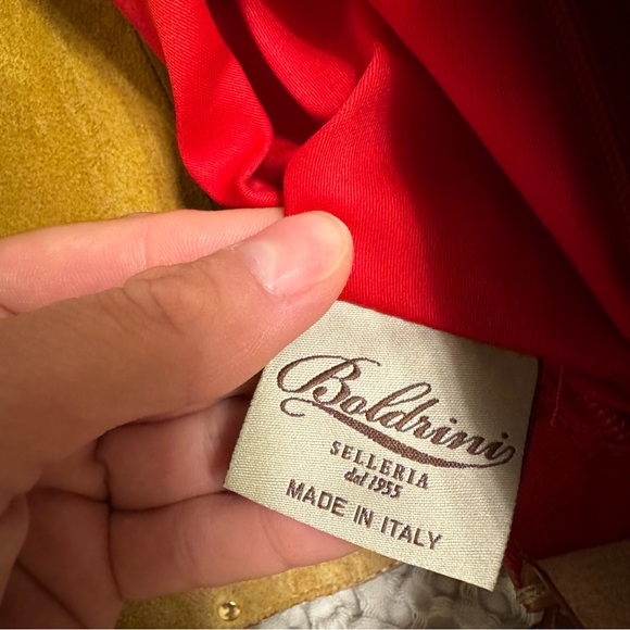 ❌SOLD❌Nwt Boldrini Selleria handbag/crossbady tan leather - Picture 4 of 5